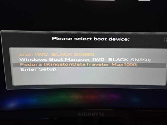 Boot Menu